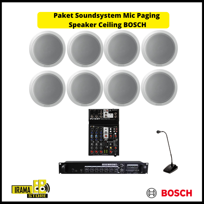 Paket PA System Mic Paging Speaker BOSCH - 8 Speaker